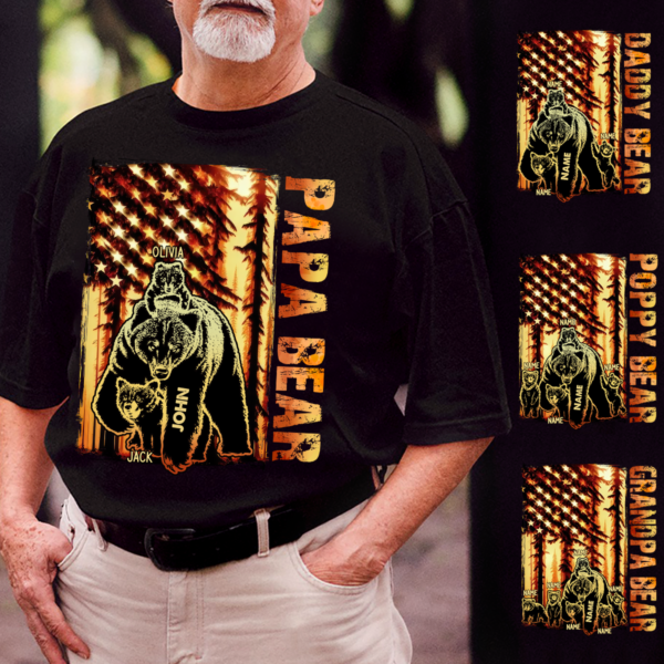 Custom Papa Bear Art Father's Day