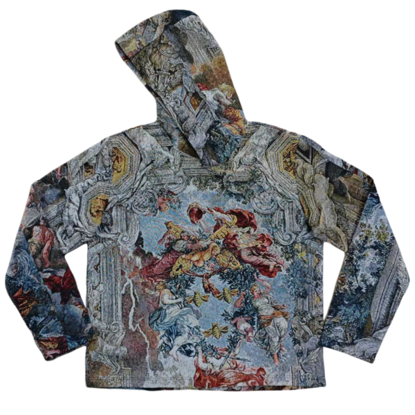 Tapestry Jesus Hoodie Fashion Street Style